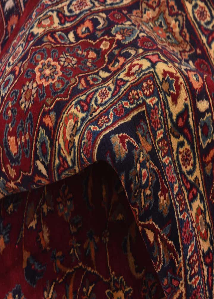 9' 7 x 12' 8 Hand Knotted Mashad Persian Wool Rug