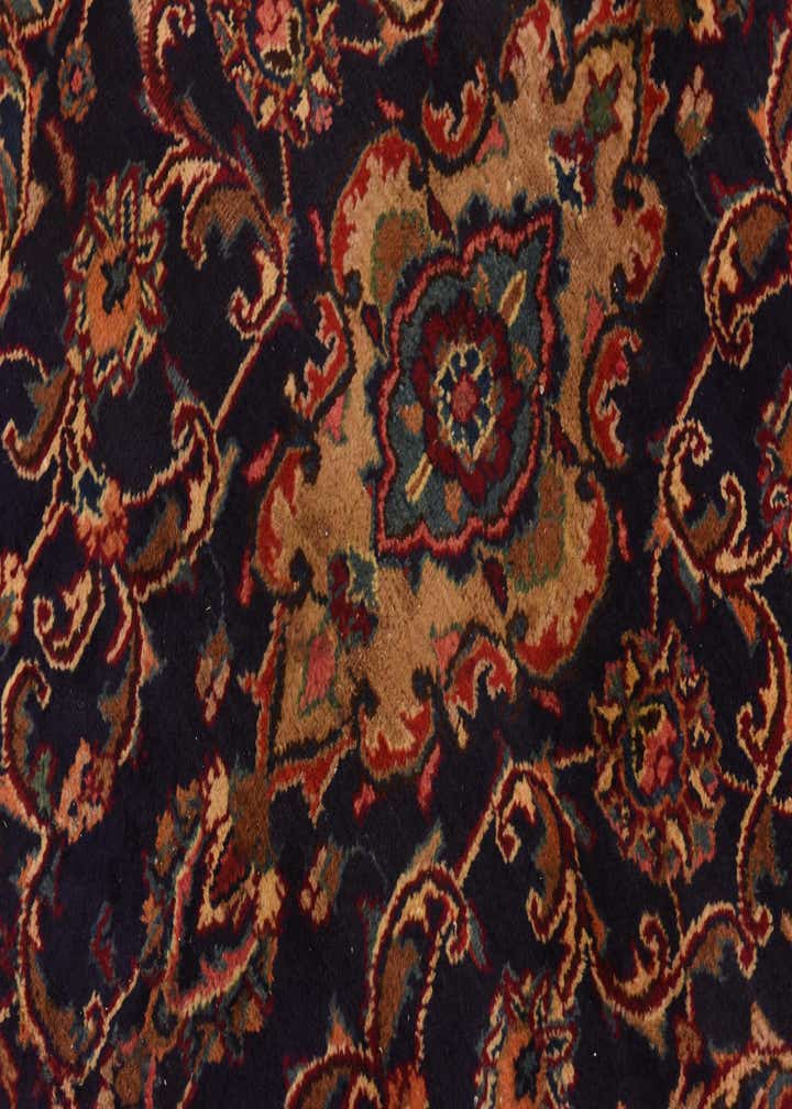 9' 7 x 12' 8 Hand Knotted Mashad Persian Wool Rug