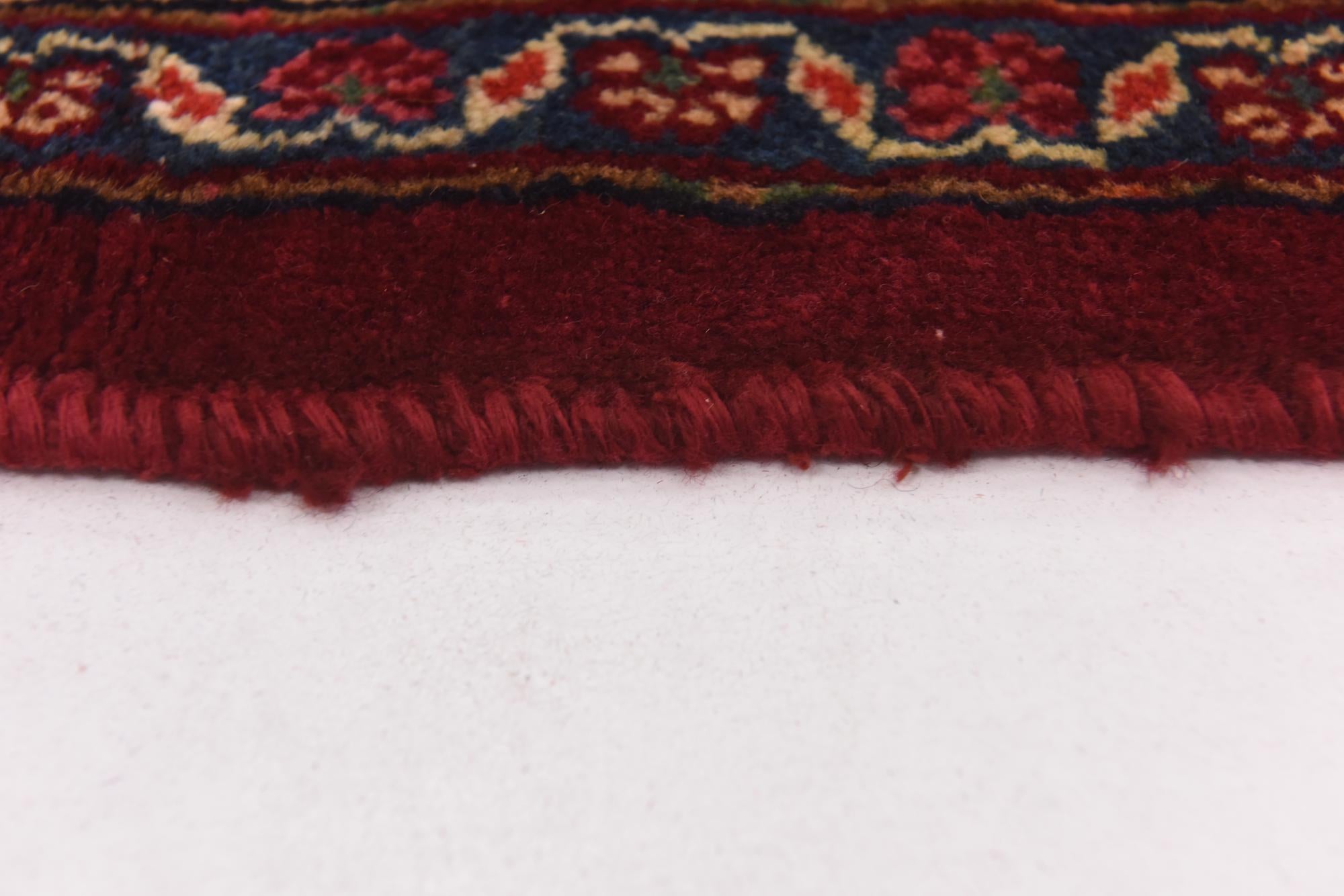 9' 7 x 12' 8 Hand Knotted Mashad Persian Wool Rug