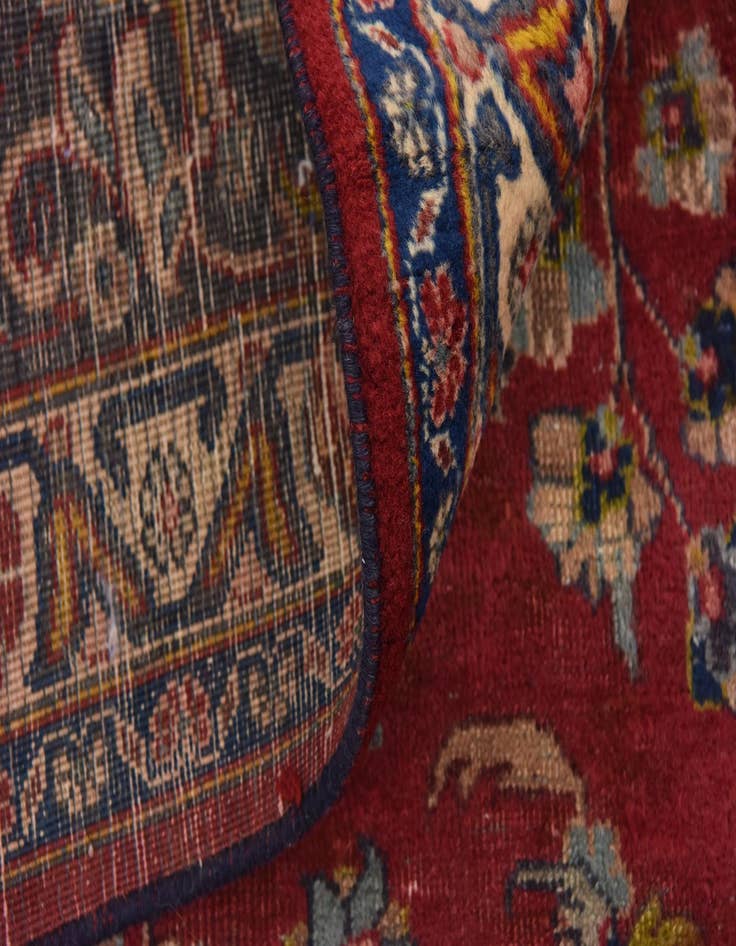 Detail image of 9' 8 x 12' 7  Hand Knotted Mashad Persian Wool Rug