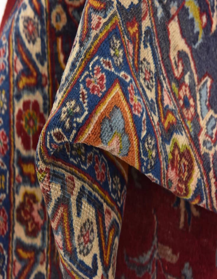 Detail image of 9' 8 x 12' 7  Hand Knotted Mashad Persian Wool Rug