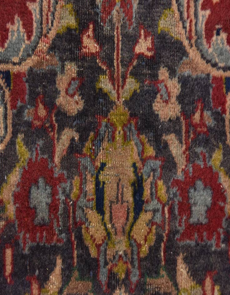 Detail image of 9' 8 x 12' 7  Hand Knotted Mashad Persian Wool Rug