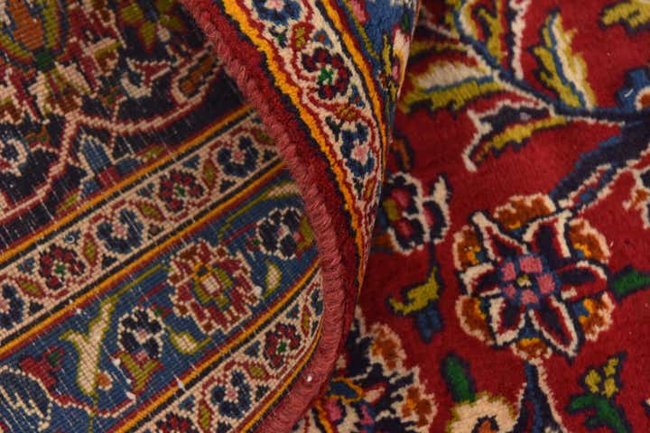 9' 4 x 12' 8 Hand Knotted Mashad Persian Wool Rug