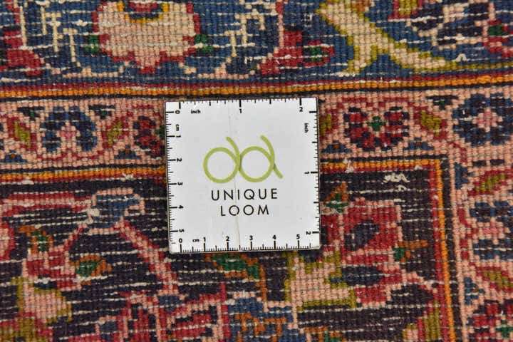9' 4 x 12' 8 Hand Knotted Mashad Persian Wool Rug
