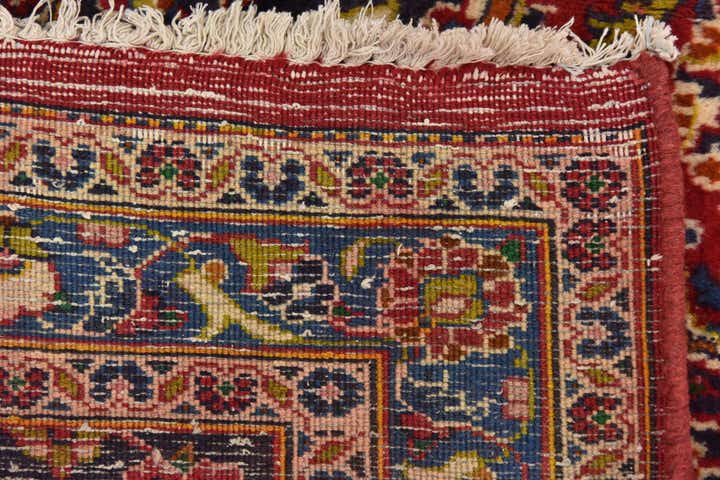 9' 4 x 12' 8 Hand Knotted Mashad Persian Wool Rug