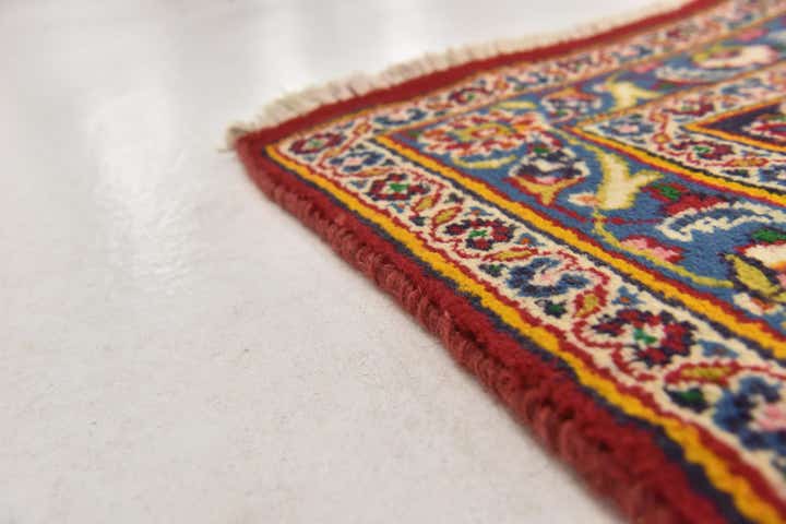 9' 4 x 12' 8 Hand Knotted Mashad Persian Wool Rug