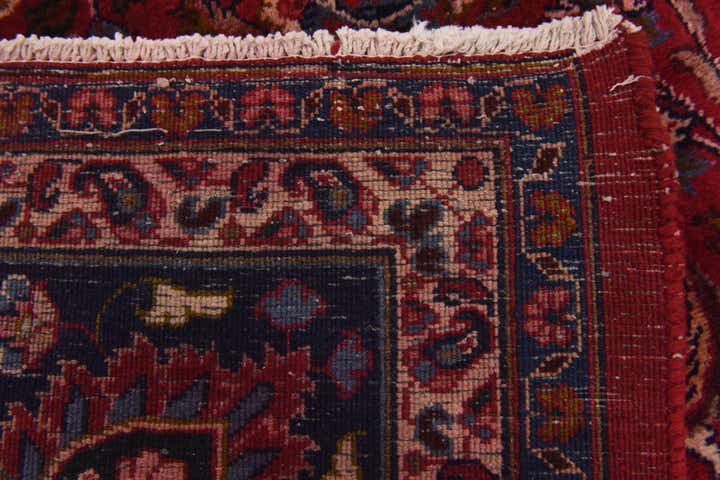 9' 8 x 12' 7 Hand Knotted Mashad Persian Wool Rug