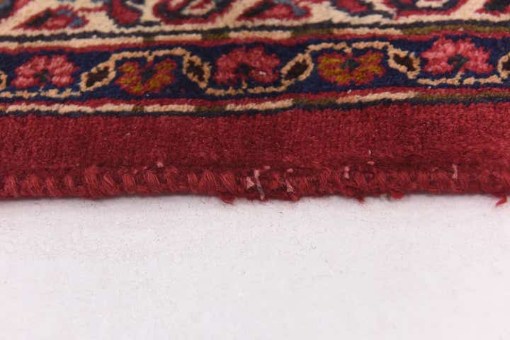 9' 8 x 12' 7 Hand Knotted Mashad Persian Wool Rug