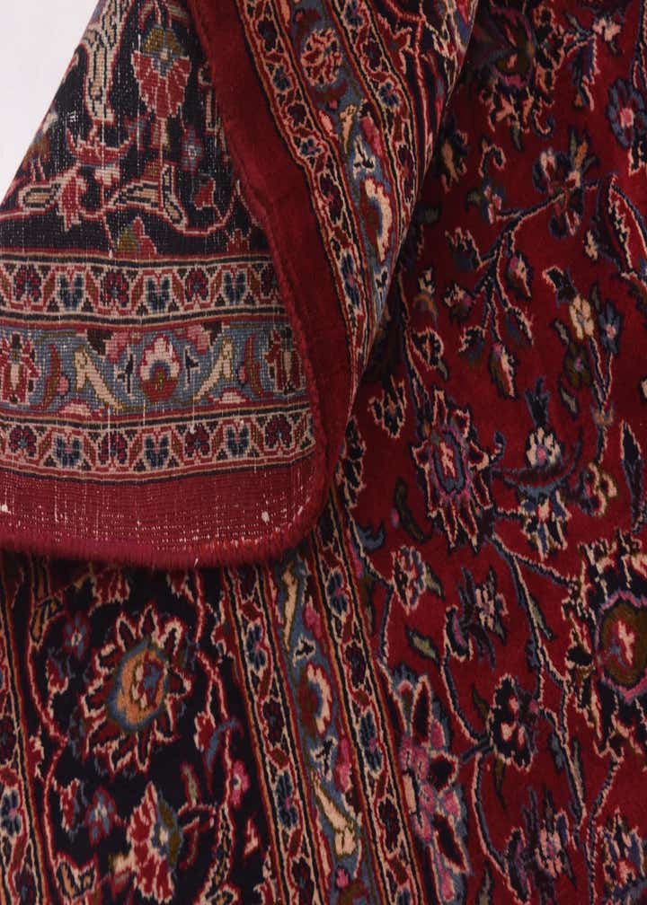 9' 6 x 12' 4 Hand Knotted Mashad Persian Wool Rug