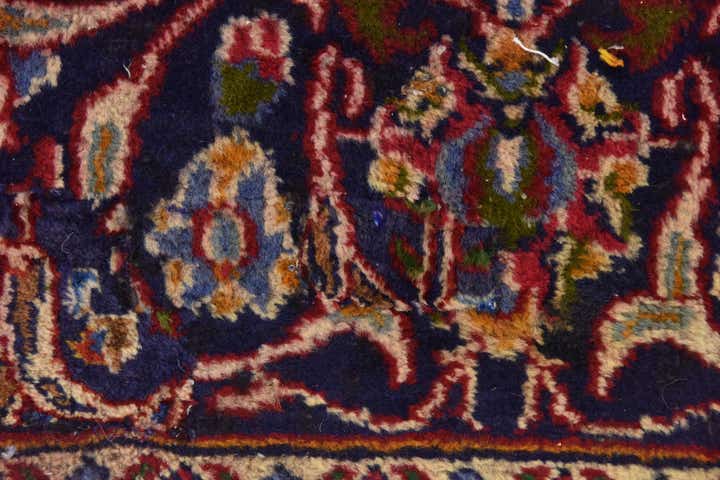 9' 7 x 12' 8 Hand Knotted Mashad Persian Wool Rug
