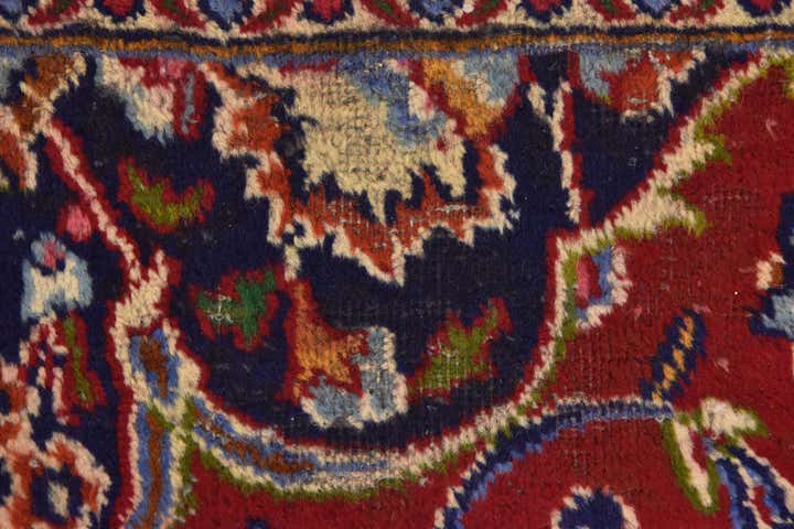 9' 7 x 12' 8 Hand Knotted Mashad Persian Wool Rug