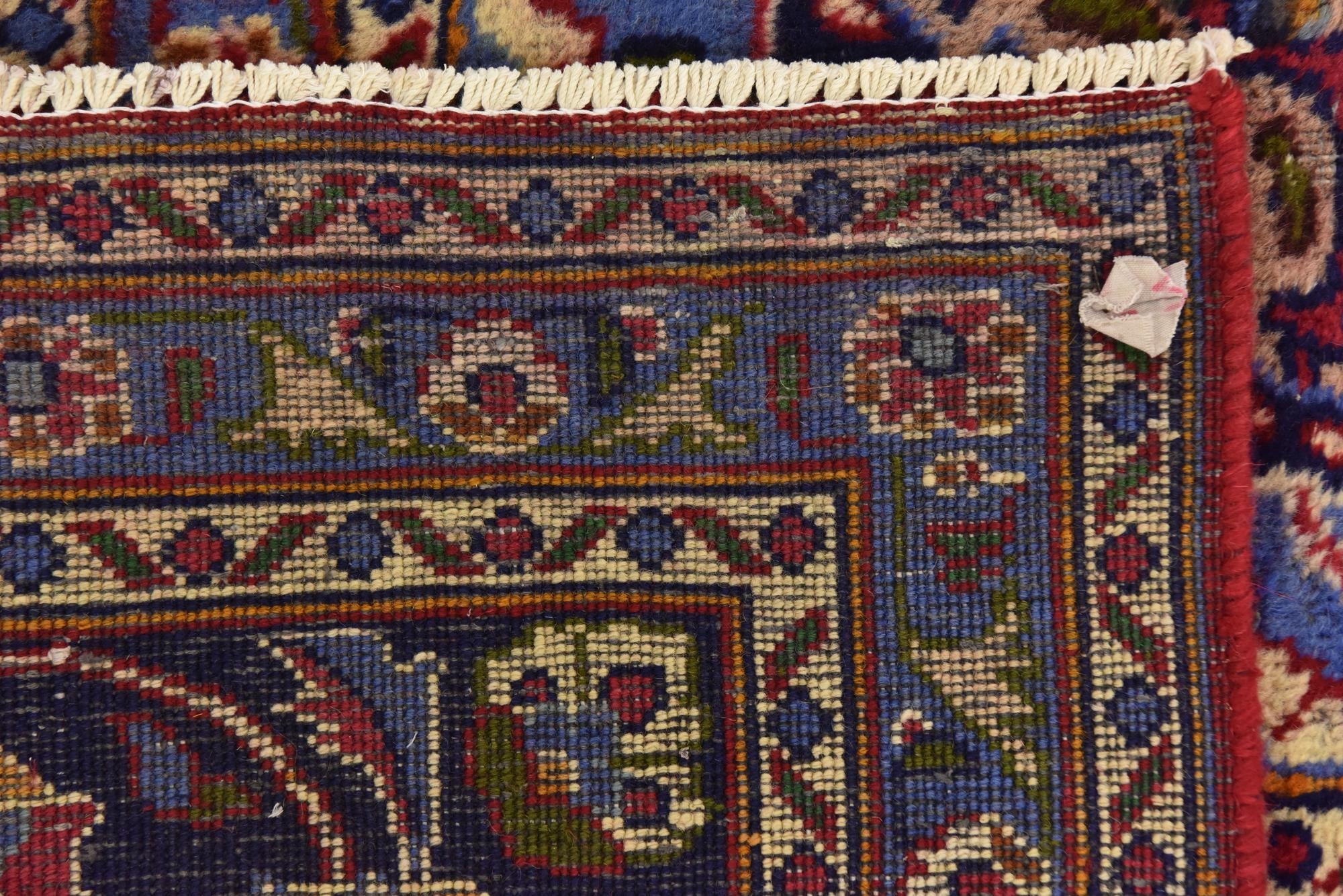 9' 7 x 12' 8 Hand Knotted Mashad Persian Wool Rug