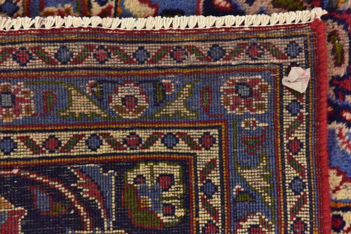 9' 7 x 12' 8 Hand Knotted Mashad Persian Wool Rug