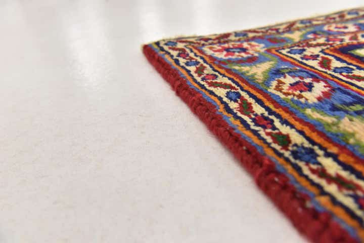 9' 7 x 12' 8 Hand Knotted Mashad Persian Wool Rug