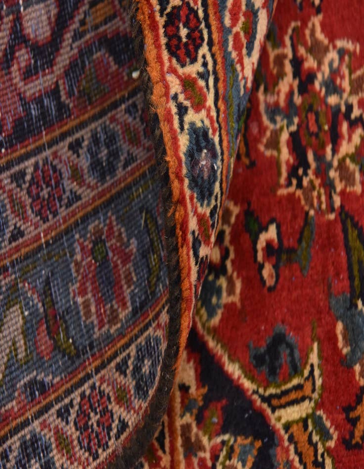 Detail image of 9' 6 x 13' 4  Hand Knotted Mashad Persian Wool Rug