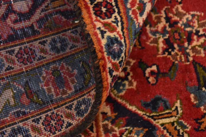 9' 6 x 13' 4 Hand Knotted Mashad Persian Wool Rug