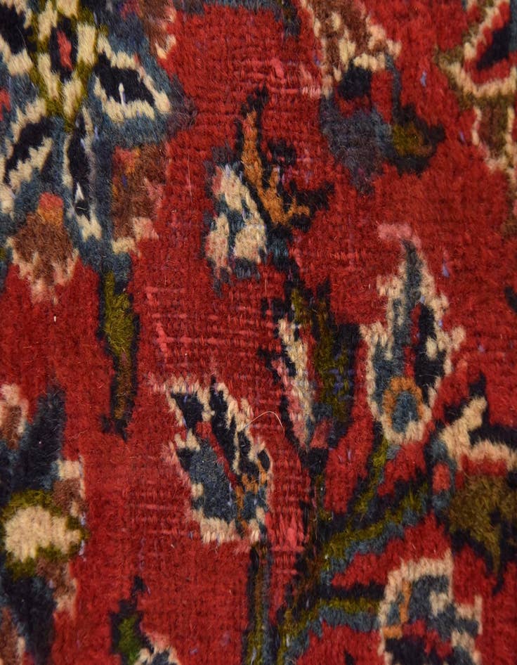 Detail image of 9' 6 x 13' 4  Hand Knotted Mashad Persian Wool Rug