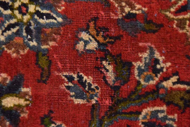 9' 6 x 13' 4 Hand Knotted Mashad Persian Wool Rug