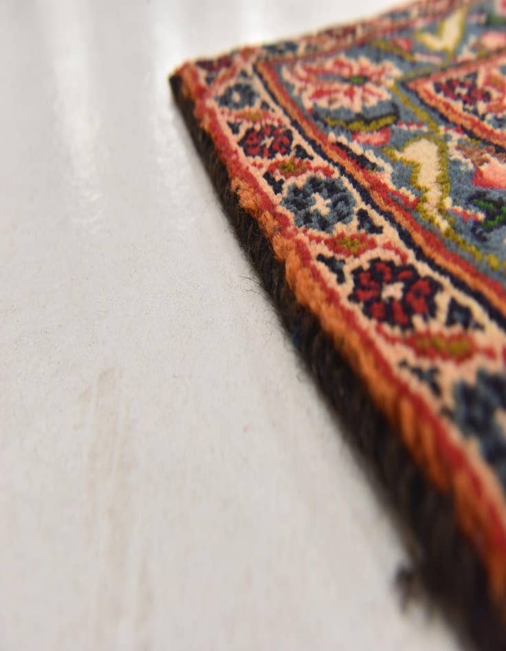 Detail image of 9' 6 x 13' 4  Hand Knotted Mashad Persian Wool Rug