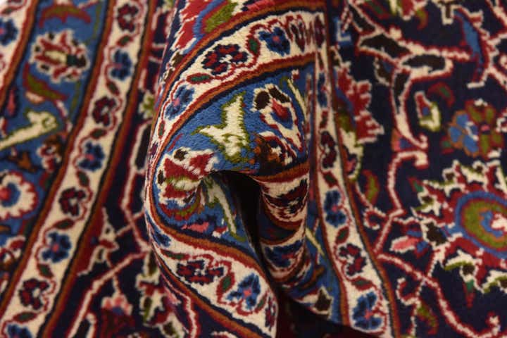 9' 7 x 12' 6 Hand Knotted Mashad Persian Wool Rug