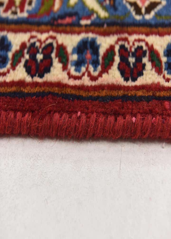 9' 7 x 12' 6 Hand Knotted Mashad Persian Wool Rug