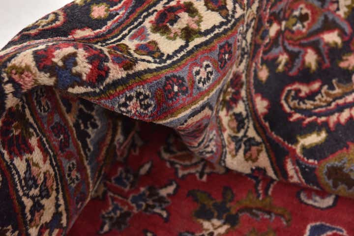 9' 8 x 12' 6 Hand Knotted Mashad Persian Wool Rug