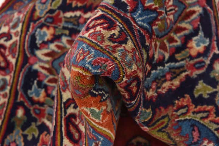 9' 6 x 12' 4 Hand Knotted Mashad Persian Wool Rug