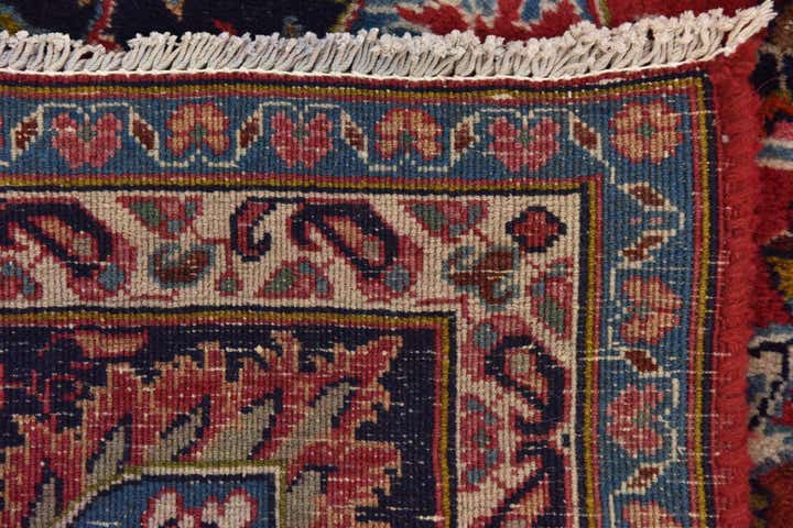 9' 6 x 12' 4 Hand Knotted Mashad Persian Wool Rug