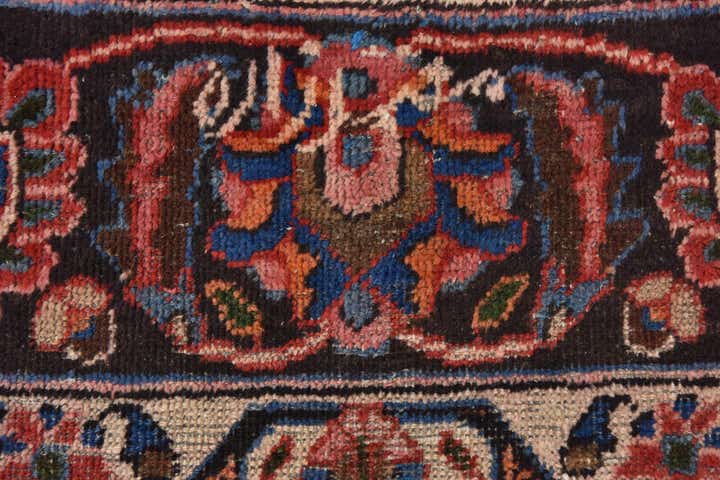 9' 10 x 13' Hand Knotted Mashad Persian Wool Rug