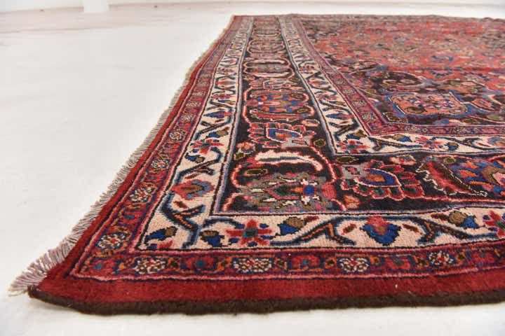 9' 10 x 13' Hand Knotted Mashad Persian Wool Rug