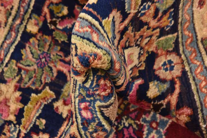 9' 6 x 12' 2 Hand Knotted Mashad Persian Wool Rug