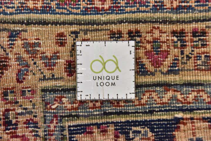 9' 6 x 12' 2 Hand Knotted Mashad Persian Wool Rug