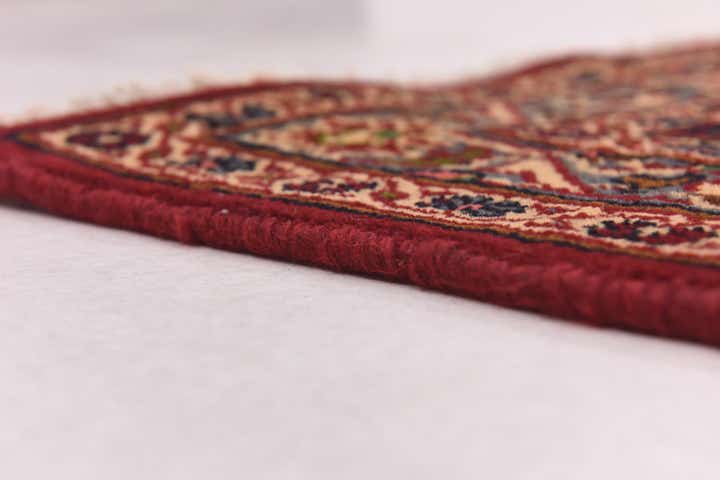 9' 9 x 12' 7 Hand Knotted Mashad Persian Wool Rug