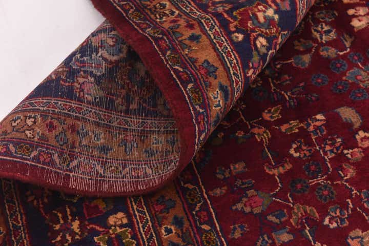 9' 8 x 12' 4 Hand Knotted Mashad Persian Wool Rug