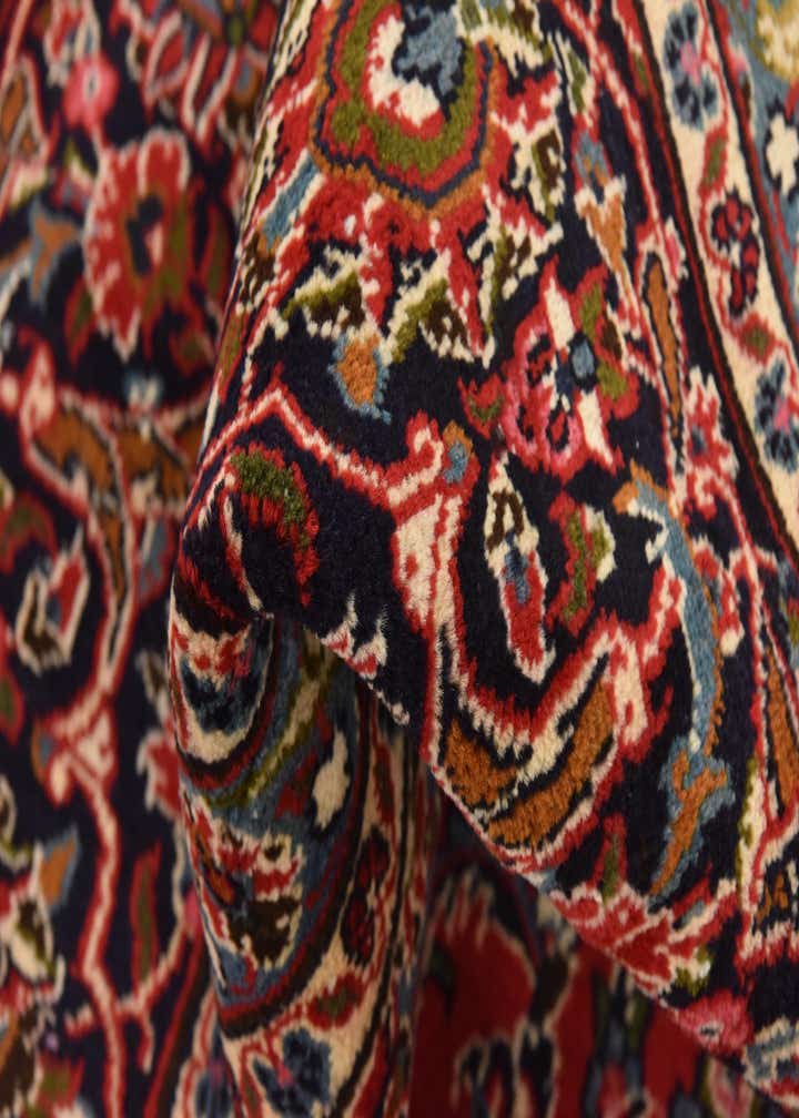 9' 8 x 13' Hand Knotted Mashad Persian Wool Rug