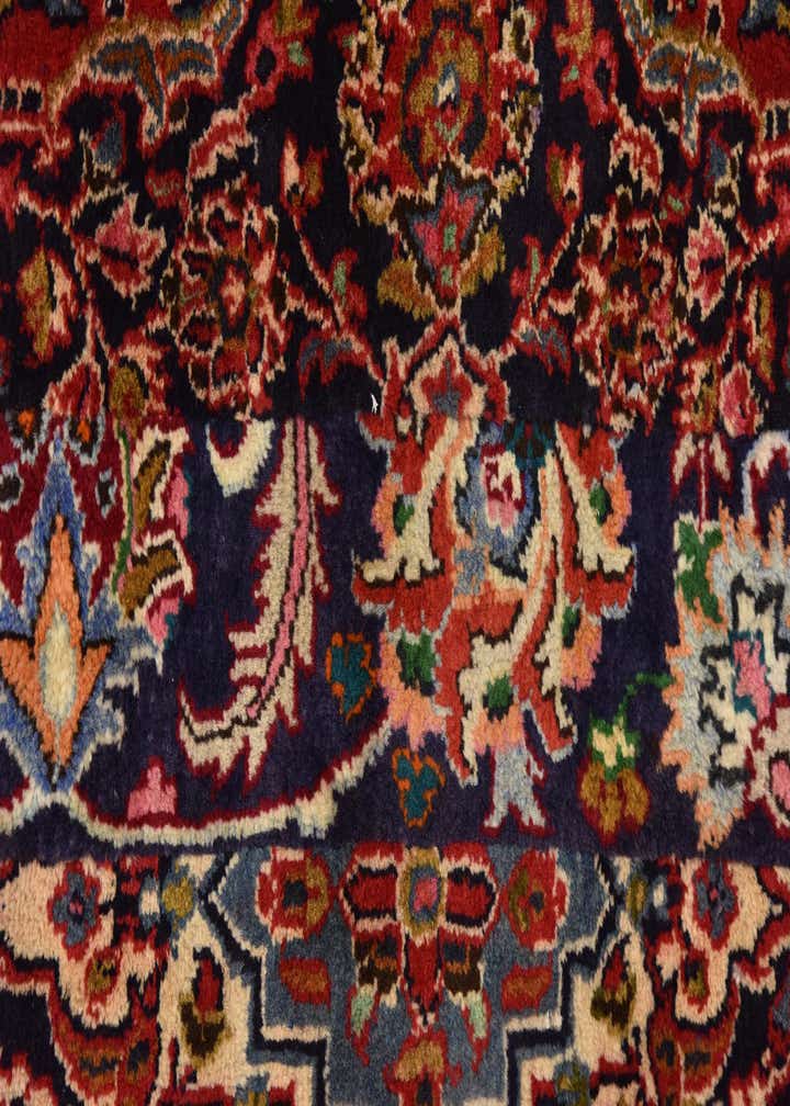 9' 8 x 13' Hand Knotted Mashad Persian Wool Rug