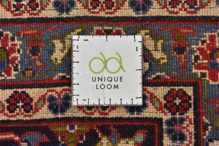 9' 8 x 13' Hand Knotted Mashad Persian Wool Rug