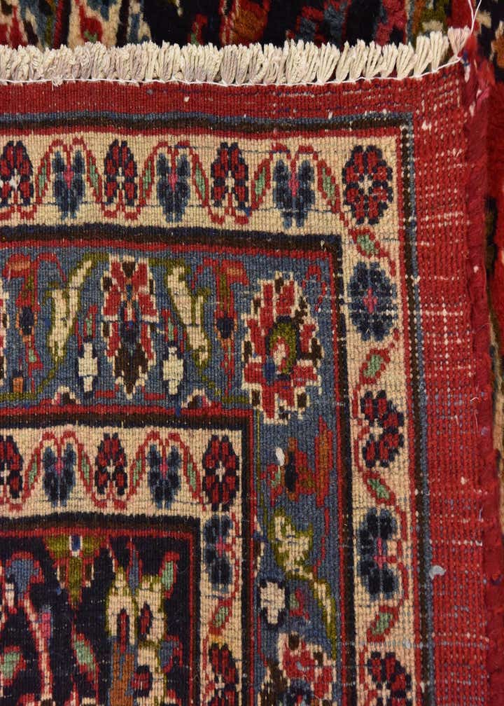 9' 8 x 13' Hand Knotted Mashad Persian Wool Rug