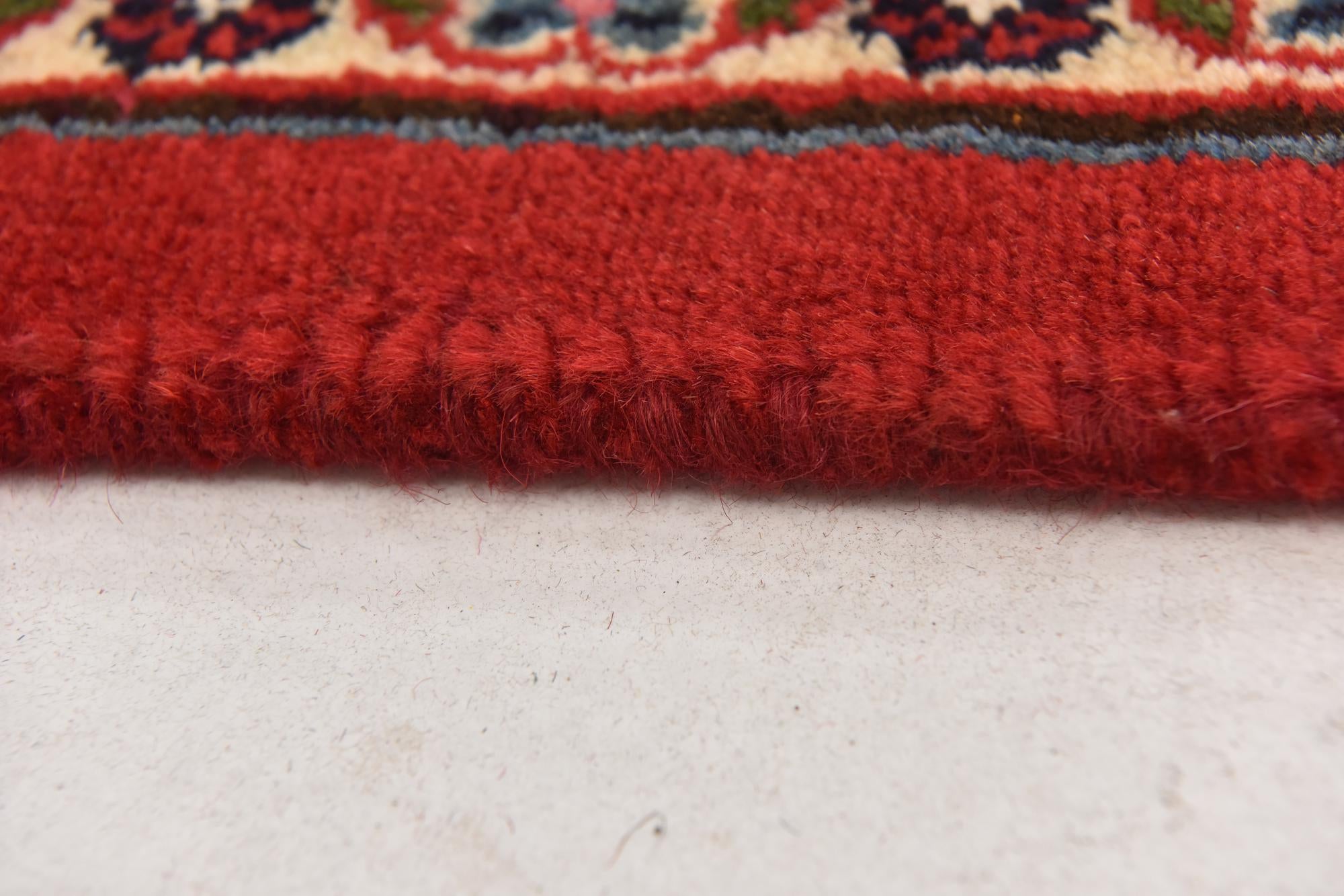 9' 8 x 13' Hand Knotted Mashad Persian Wool Rug