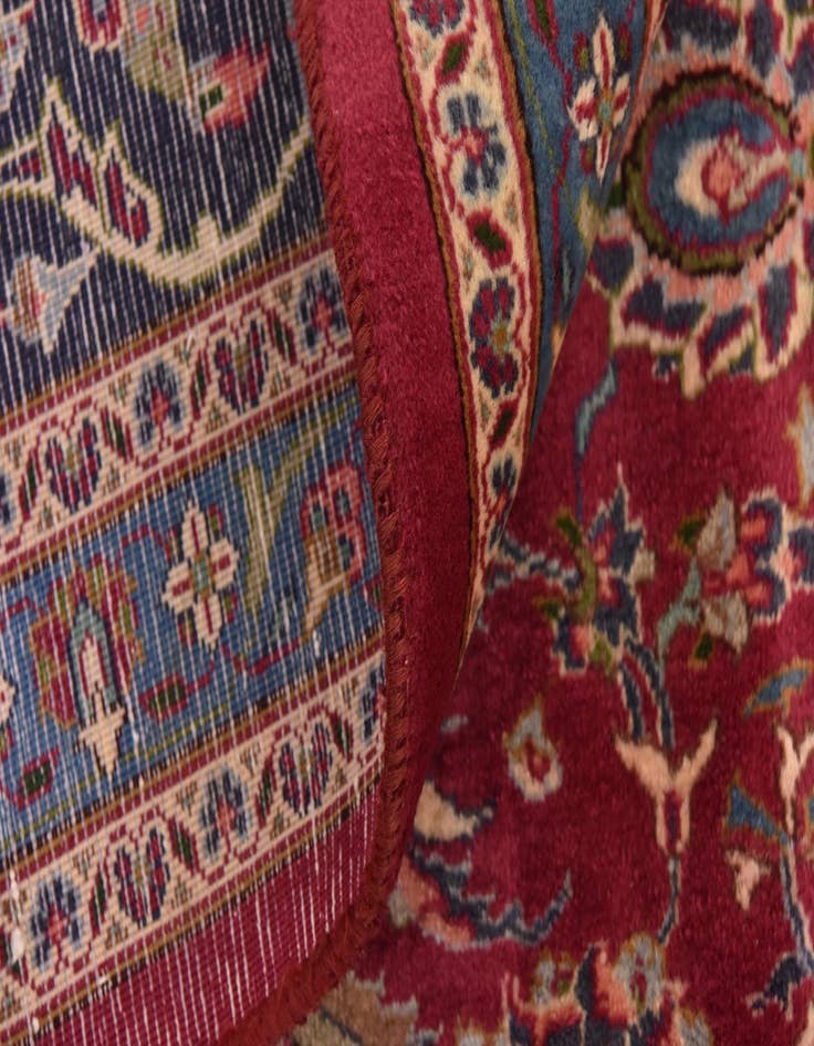 Detail image of 10' x 12' 9  Hand Knotted Mashad Persian Wool Rug