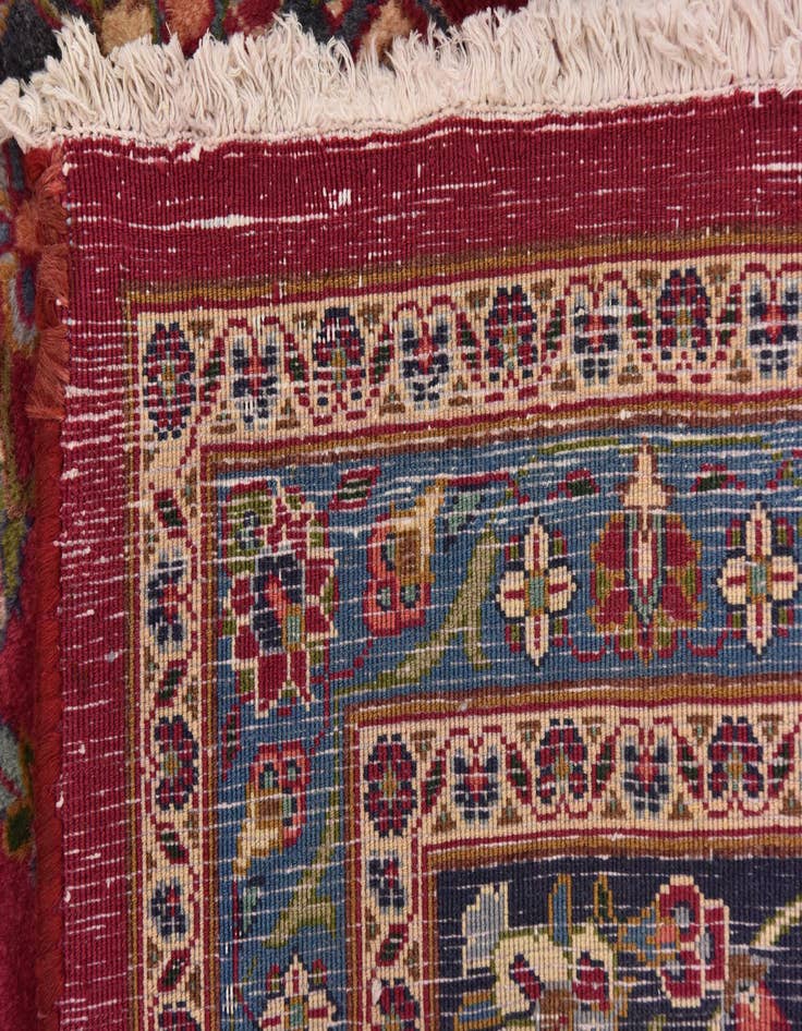 Detail image of 10' x 12' 9  Hand Knotted Mashad Persian Wool Rug