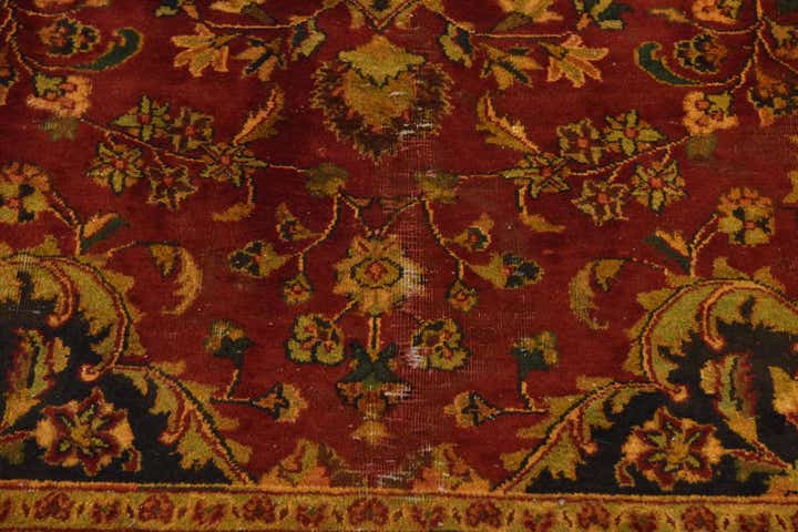 9' 10 x 12' 9 Hand Knotted Mashad Persian Wool Rug