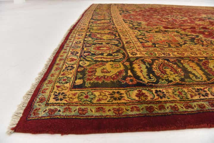 9' 10 x 12' 9 Hand Knotted Mashad Persian Wool Rug