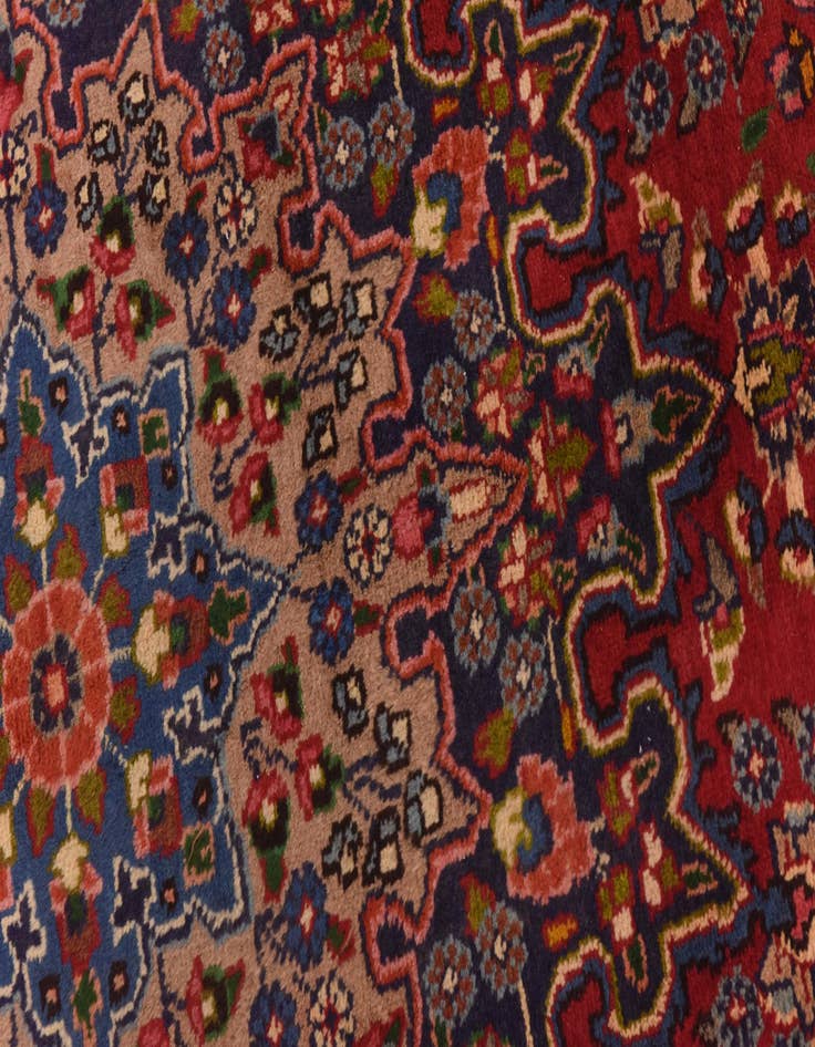 Detail image of 9' 8 x 12' 9 Hand Knotted Mashad Persian Wool Rug