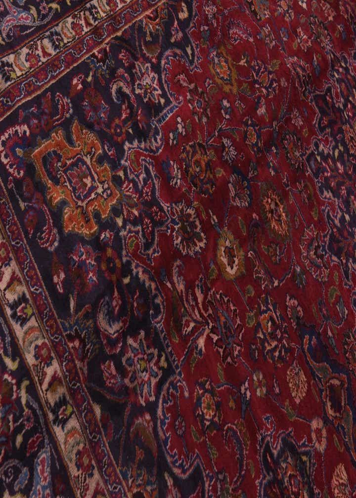 10' x 12' 10 Hand Knotted Mashad Persian Wool Rug
