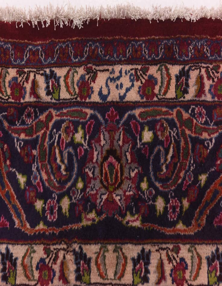 Detail image of 10' x 12' 10 Hand Knotted Mashad Persian Wool Rug