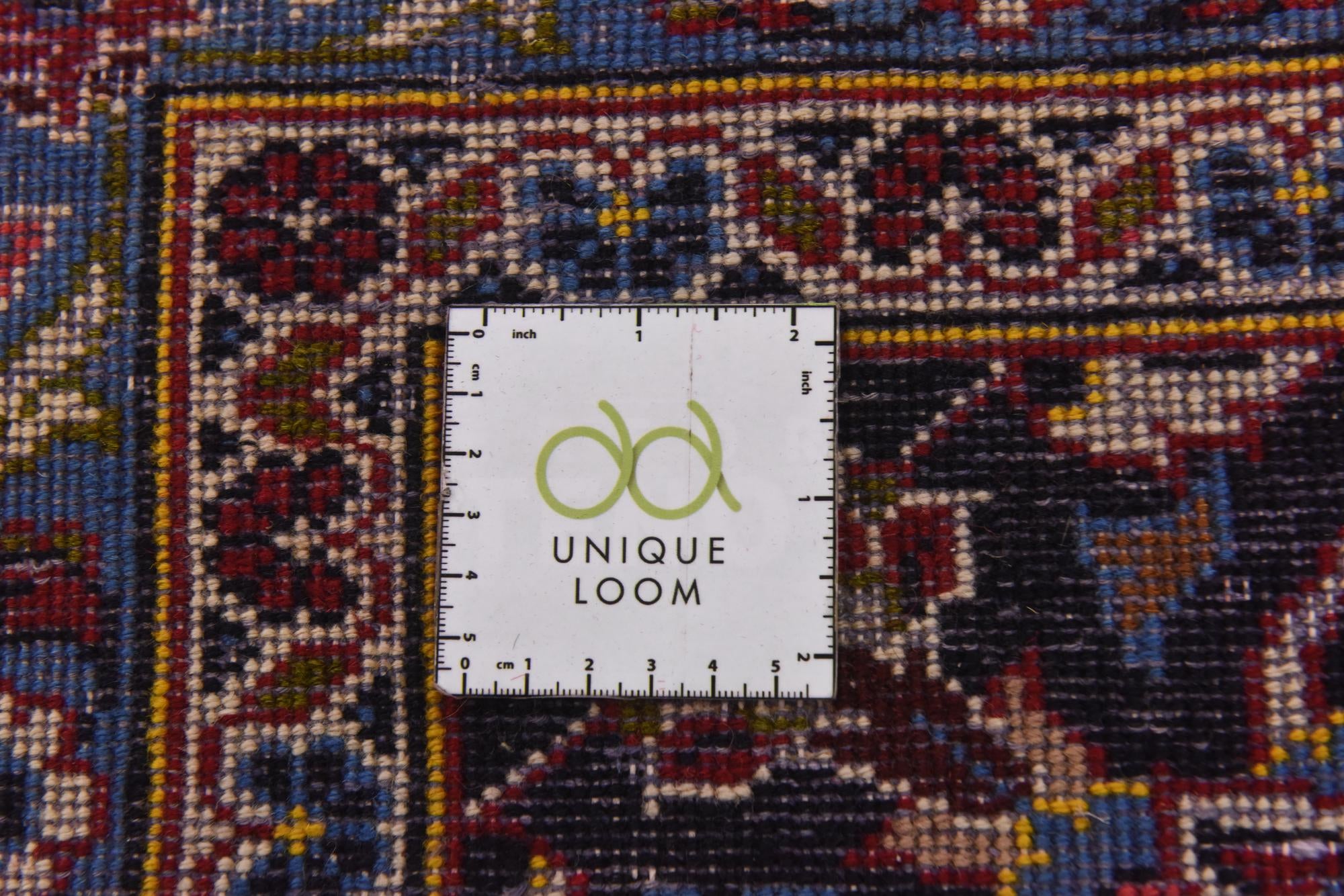 9' 8 x 13' 5 Hand Knotted Mashad Persian Wool Rug