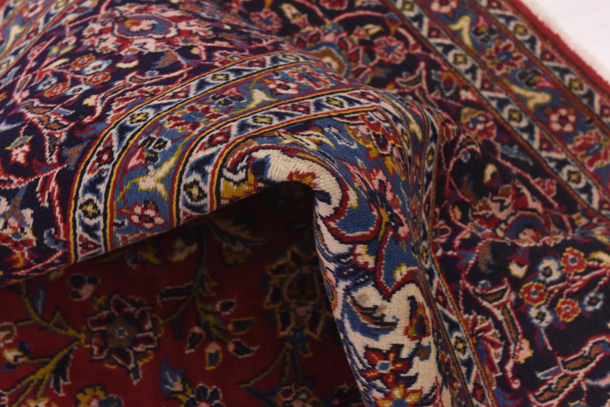 9' 8 x 13' 4 Hand Knotted Mashad Persian Wool Rug