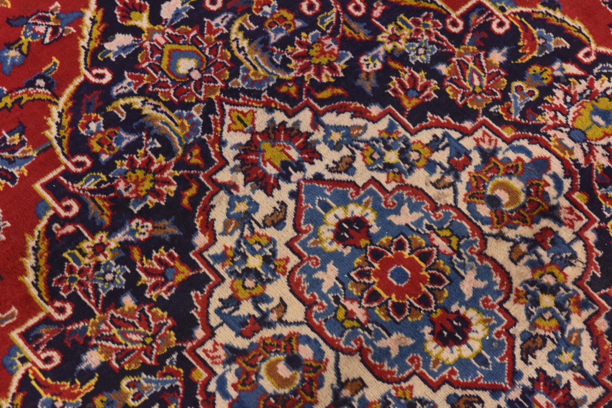 9' 8 x 13' 4 Hand Knotted Mashad Persian Wool Rug