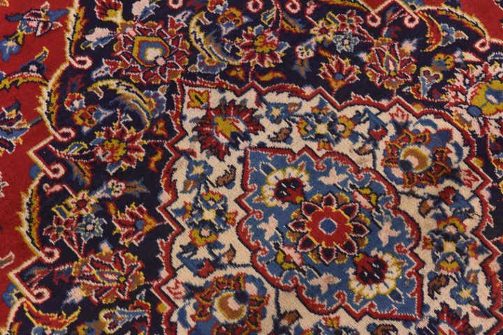 9' 8 x 13' 4 Hand Knotted Mashad Persian Wool Rug